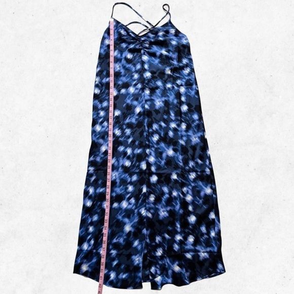 NEW Daily Ritual Women's Georgette Fluid Drape Sleeveless Midi Slip Dress SZ Sm - Picture 7 of 7